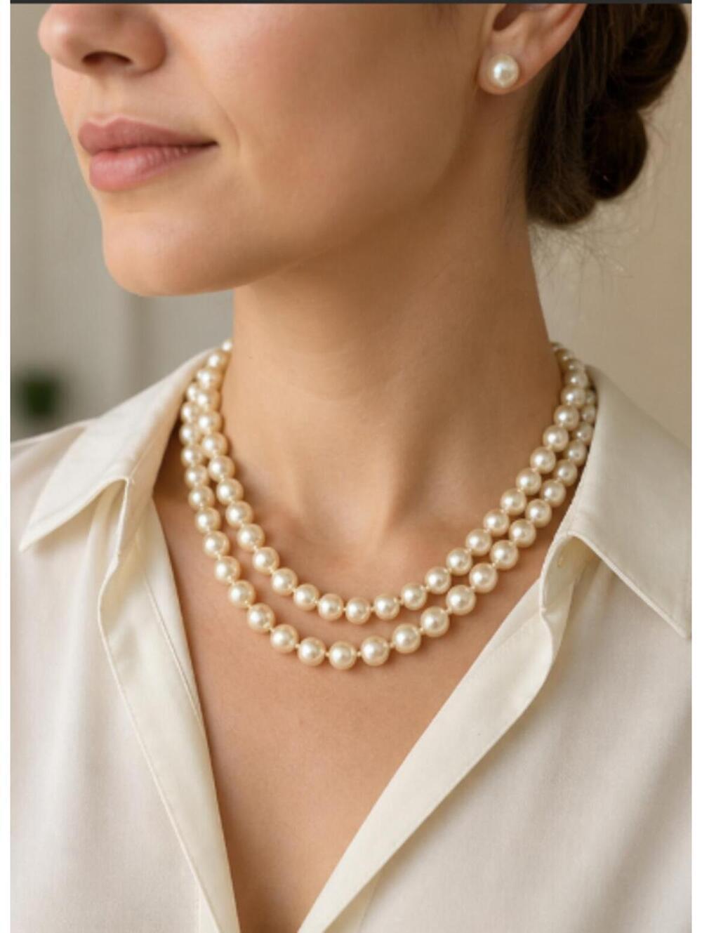 Vintage Marvella Faux Pearl Necklace (Mid-Century / 70s–80s)